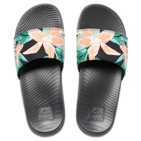 Reef One Slide Womens Sandals Hibiscus Ski Clothing And Accessories