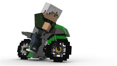 Minecraft Motorcycle Rig Cinema 4d Youtube