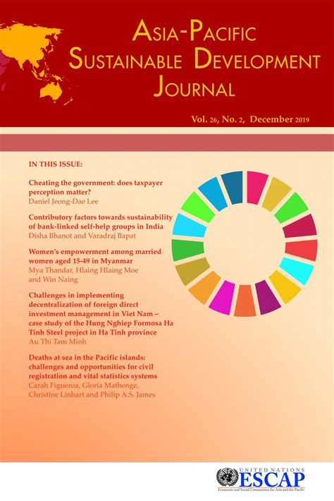 asia pacific sustainable development journal escap