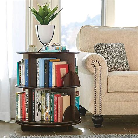 Round Bookcase End Table Instituto