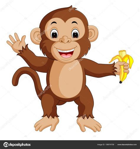 Banana Monkey Clip Art