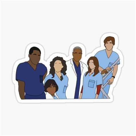 Greys Anatomy Sticker Sticker By Lexivarga Redbubble