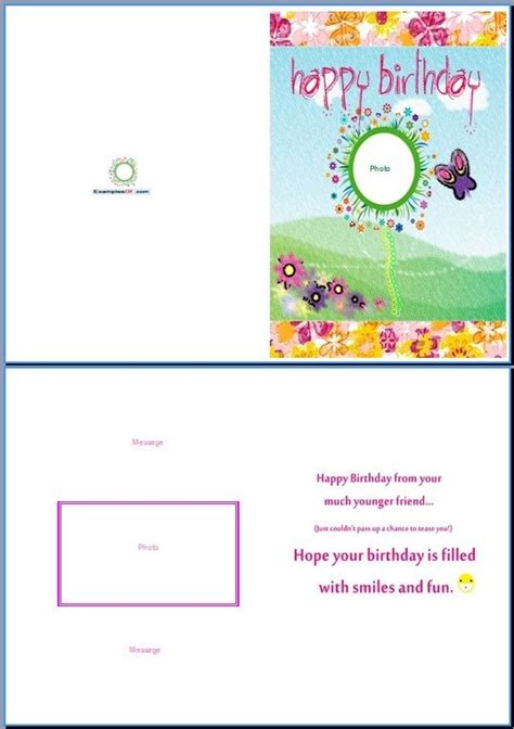 30 Word Greeting Card Template Simple Template Design