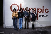 Eric Clapton, Ric Grech, Ginger Baker, Steve Winwood) pose for a ...