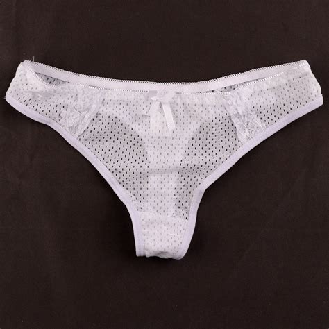 1pcs Three Colors Sexy Women Thongs Breathable Comfortable Women G String Lace Thong Bow Girls
