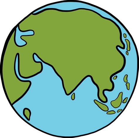 Earth Doodle Freehand Drawing 15715199 Png