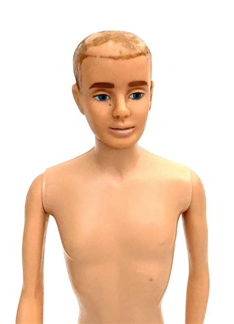 Vintage 1963 Mattel Blonde Molded Hair Ken Barbie Doll Nude EBay