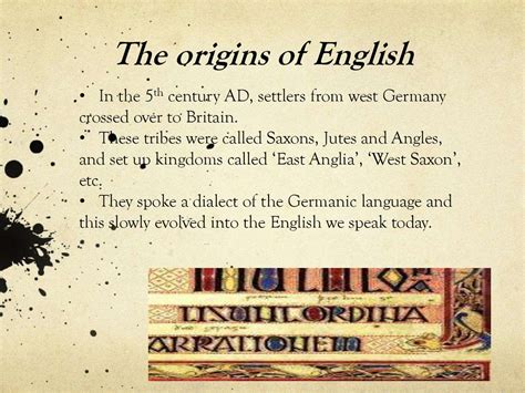 The History Of English Language презентация онлайн
