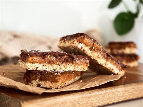 Salted Caramel Slice Delightful Vegans Recipe Vegan Dessert