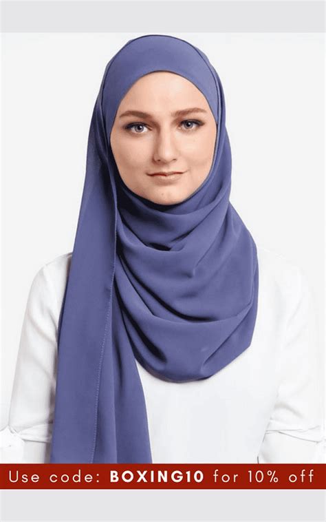 Baju Kurung Zalora Headscarf Hijab Chiffon Shawl Satin Scarf