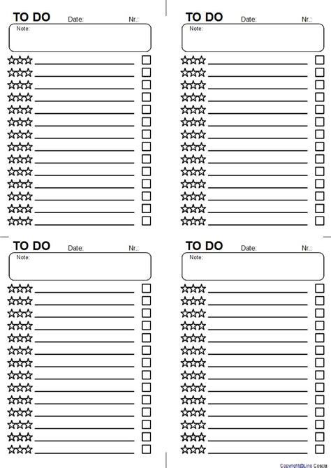 10 Diy Printable Create A Kids To Do List