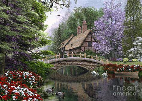 River Cottage Digital Art By Mgl Meiklejohn Graphics Licensing