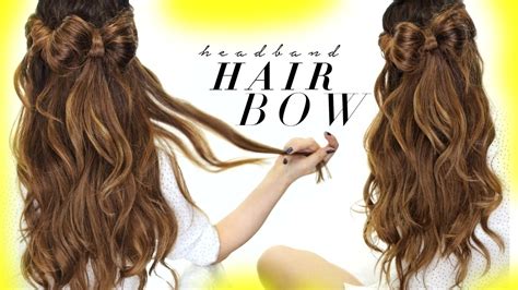 Hairstyles tutorials | 2 minutes hair bow hairstyle tutorial. HAIR BOW Half-Updo Hairstyle | HAIRSTYLES For SCHOOL ...