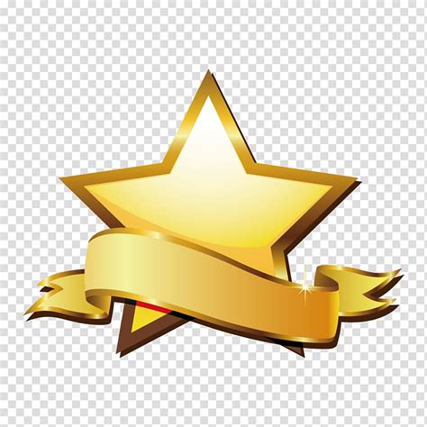 Star Illustration Star Gold Five Pointed Star Transparent Background