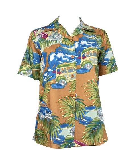 Woodie Womens Hawaiian Camp Shirt Ohanawear