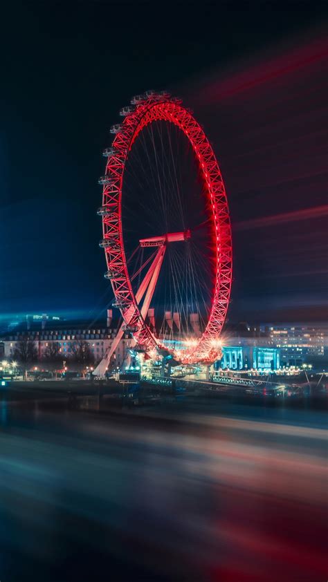 1080x1920 Ferris Wheel Photography Hd Long Exposure For Iphone 6 7