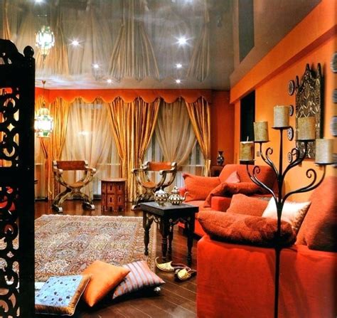 Moroccan Theme Decor Theme Living Room Decorating Ideas With White Sofa