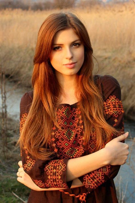 Ukrainian Girl Redhead Girl Beautiful Redhead Brunette Girl