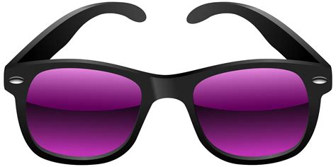 Black And Purple Sunglasses Clipart Image Sun With Sunglasses Clip On