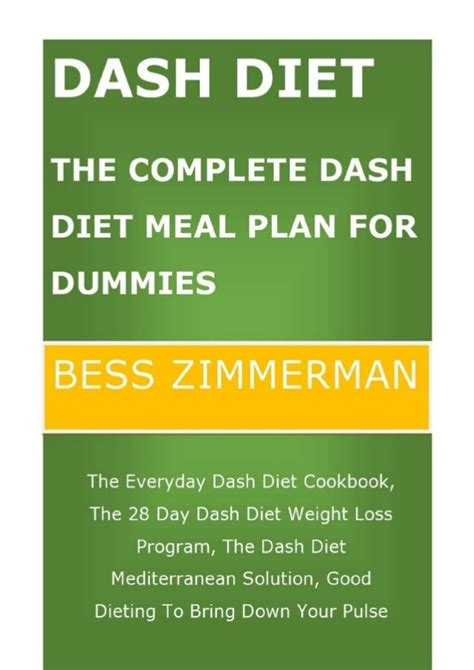 Download Dash Diet The Complete Dash Diet Meal Plan For Dummies