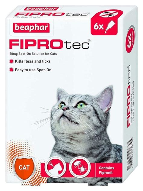 Beaphar Fiprotec Spot On Solution For Cats 6 Treatment 30 Wks Amazon