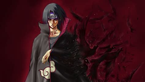 1360x768 Resolution Itachi Uchiha Anime Desktop Laptop Hd Wallpaper