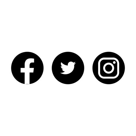 Facebook Twitter Instagram Logo Transparent Png 24983660 Png