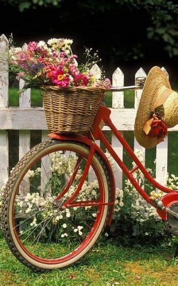 21 Ideas Basket Flower Bicycle For 2019 Bicycle Red Bike Beautiful