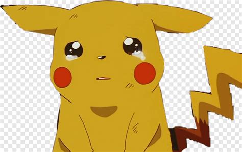 Sad Pikachu Sad Pikachu No Background Transparent Png 854x538