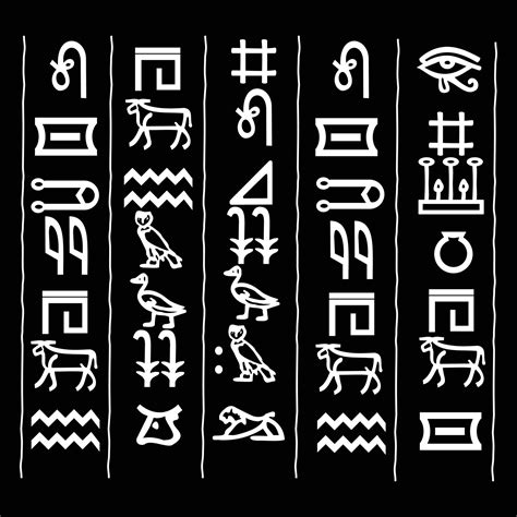 Egyptian Symbols And Pharaonic Symbols 14704831 Vector Art At Vecteezy