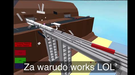 Trying Za Warudo In Roblox Youtube