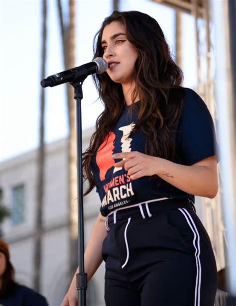 Singer Lauren Jauregui Performs During The 2019 Womens March Los
