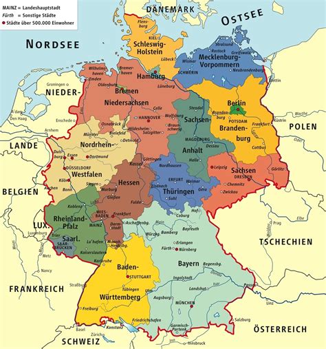 Mapas de Alemania - mapa físico, polititico con ciudades - LocuraViajes.com