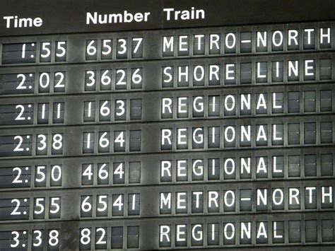 Arrivaldeparture Board Grand Central Station Departures Board Train