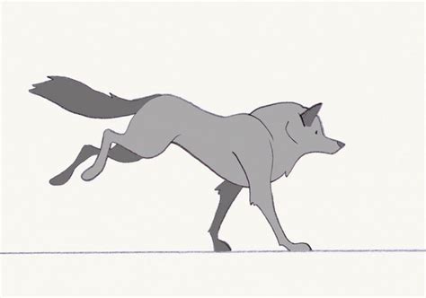 Wolf Running Animation Sketches Animated Drawings Canine Art