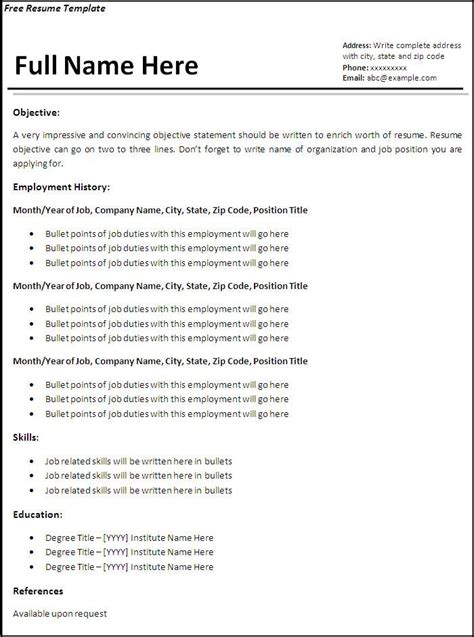 Resume examples are great for showing you how someone has tackled this issue before and for. Basic Resumes Examples Free You are on the right site. we ...