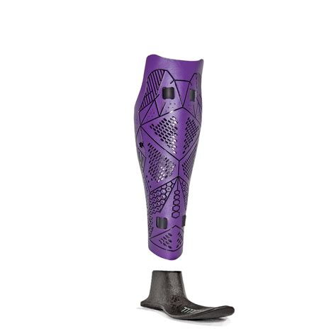 Stealthpurpleblackbk Prosthetic Leg Fashion Design Purple And Black