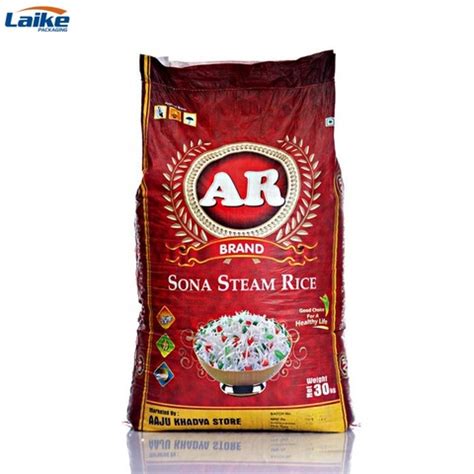 Download custom design 25kg pp woven rice bag 50kg bopp laminated pp woven bag 100kg rice packing bag ...