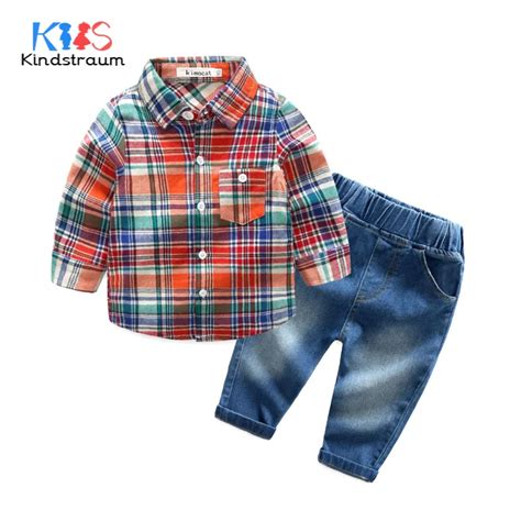 Kindstraum Toddler Boys Fashion Clothing Sets 2pcs Striped Cotton