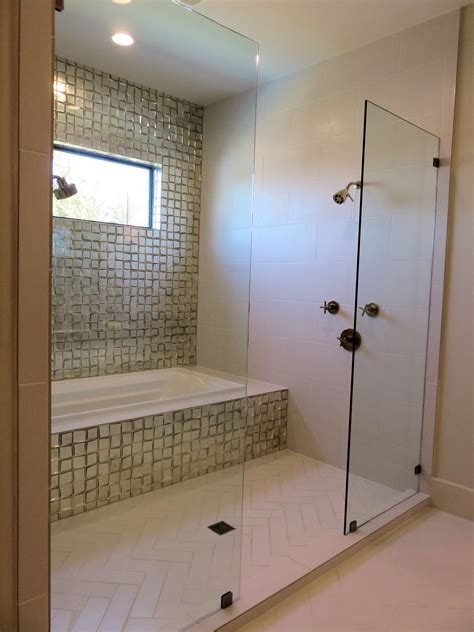 Wet Room Shower And Tub Combo Modern Bathroom Design Ensuite Shower