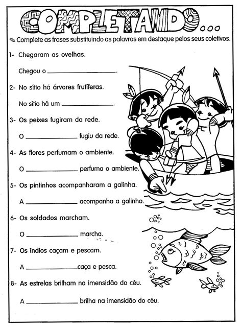 Escola Saber Atividades Português 5 Ano Substantivos