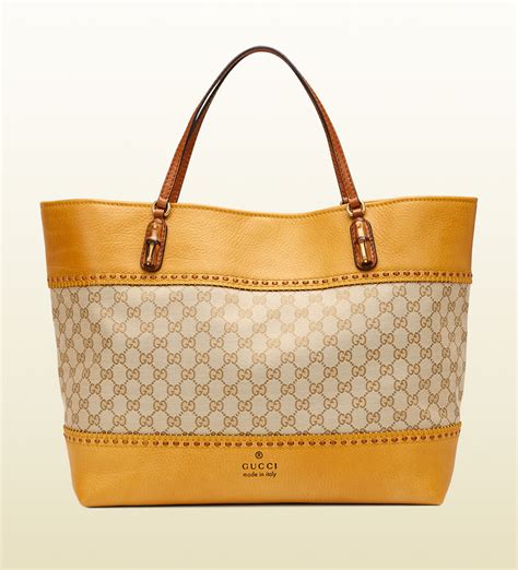 Gucci Laidback Crafty Original Gg Canvas Tote In Sand Natural Lyst