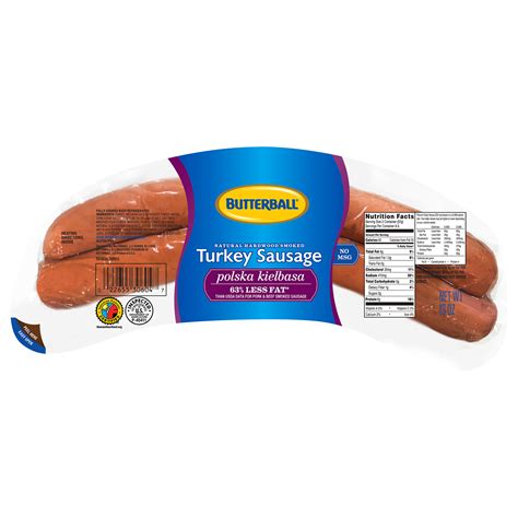Natural Hardwood Smoked Polska Kielbasa Turkey Sausage Butterball