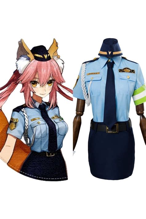 Fateextella Link Tamamo No Mae Police Suit Uniform Cosplay Costume For