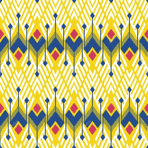 Ikat pattern chair | Ikat Seamless Pattern Design for Fabric — Stock ...