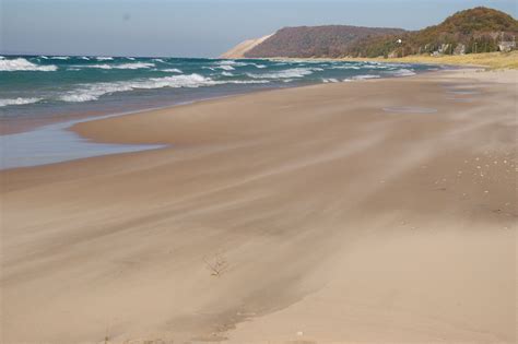 Empire Beach Michigan Looking North To Sleeping Bear Dunes Photo By