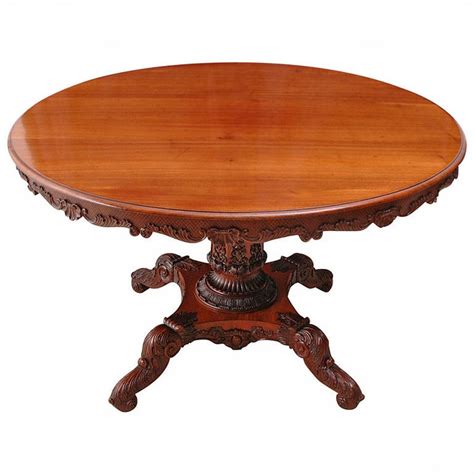 Old Round Dining Table