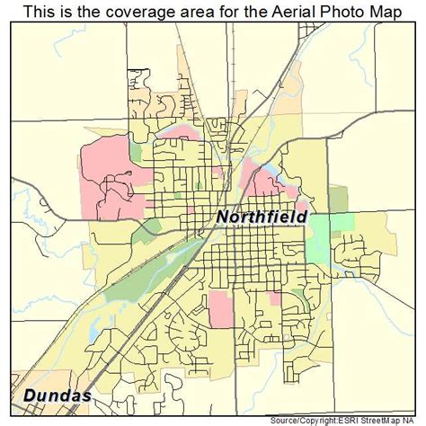 Aerial Photography Map Of Northfield Mn Minnesota