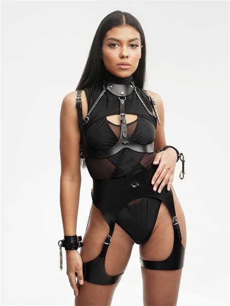Sexy Full Body Leather Harness Harness Lingerieleather Women Etsy