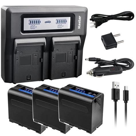 kastar f980 battery fast charger for sony np f970 and ccd sc65 ccd tr1 ccd tr11 ebay